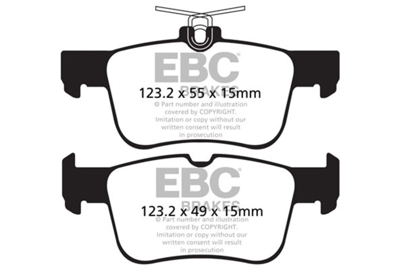 EBC 13+ Ford Fusion 1.6 Turbo Redstuff Rear Brake Pads - DP32160C
