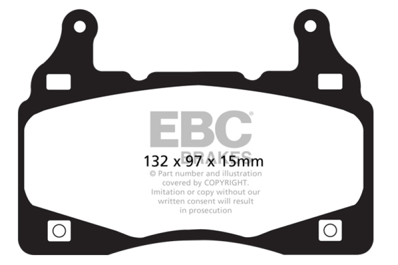 EBC 11-15 Chevrolet Camaro (5th Gen) 6.2 Redstuff Front Brake Pads - DP31895C