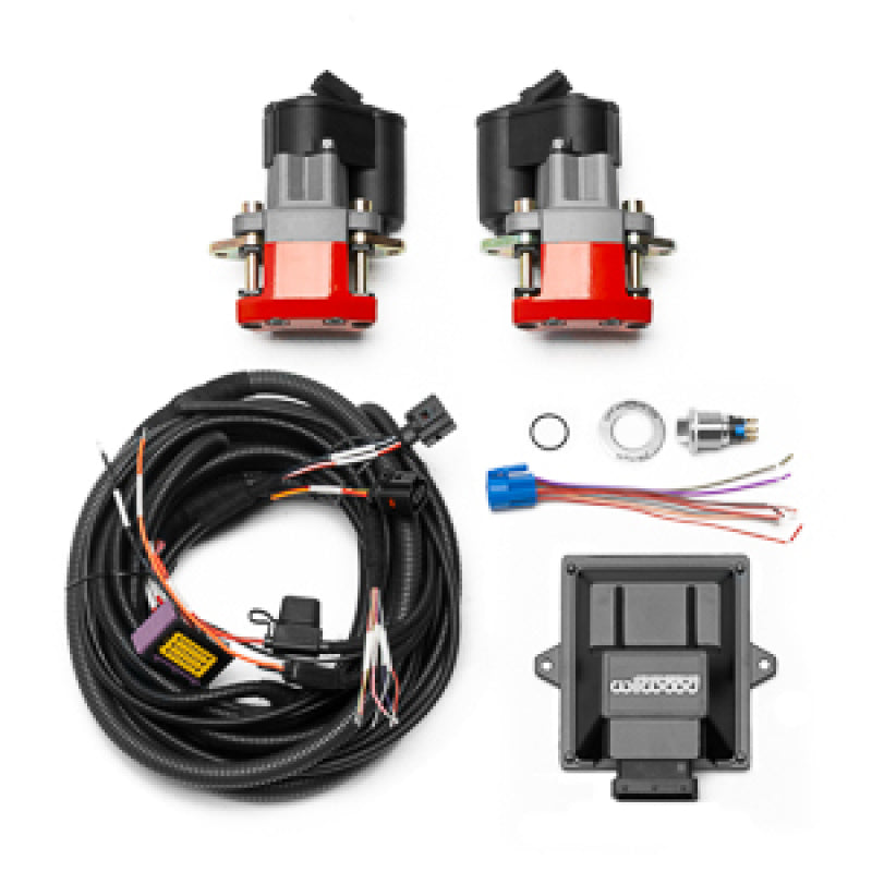 Wilwood Electronic Parking Brake Rear Retrofit Kit w/ Switch Harness - Red Powder Coat Caliper - 140-18030-RD