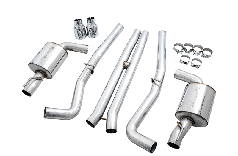AWE Tuning 2017+ Dodge Charger 5.7L Touring Edition Exhaust - Non-Resonated - Chrome Silver Tips - 3020-32060