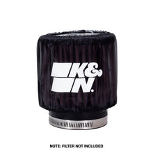 Load image into Gallery viewer, K&amp;N Black Drycharger Round Straight Air Filter Wrap 4.5in ID x 4in H - RB-0900DK