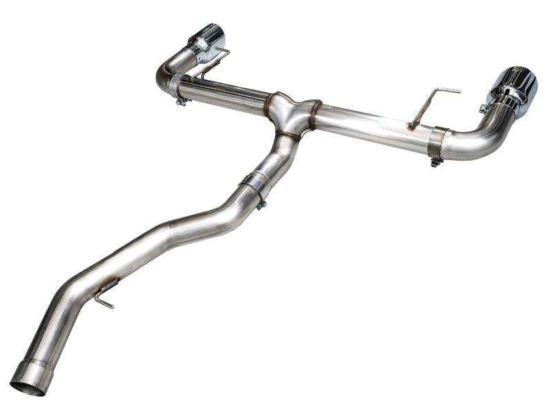 AWE Tuning 19-23 BMW 330i / 21-23 BMW 430i Base G2X Track Edition Axle-Back Exhaust - Chrome Silver - 3020-32429