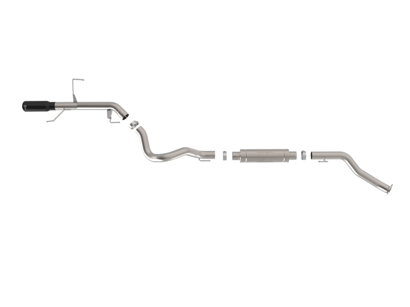 aFe 22-26 Toyota Land Cruiser (J300) Vulcan Series 3in Stainless Steel Exhaust System w/ Black Tip - 49-36064-B