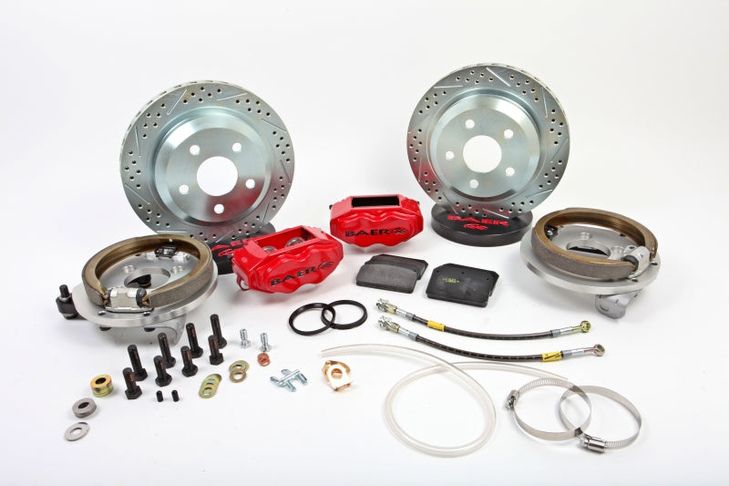 Baer Brakes 71-76 Buick LeSabre 12in SS4 Rear SDZ Brake Kit - Hugger Orange - 4302497HO