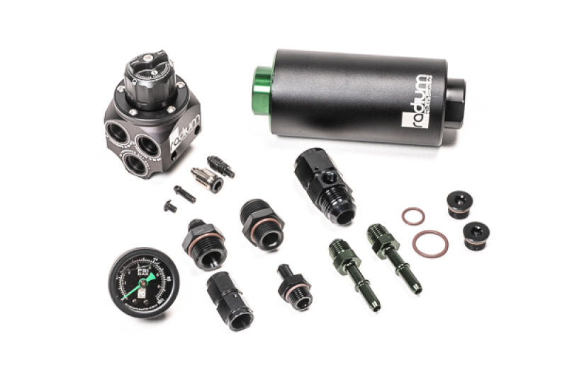 Radium Engineering 01-06 BMW E46 M3 Fuel Pressure Regulator & Fuel Filter Kit w/ Microglass Filter - 20-0932-05