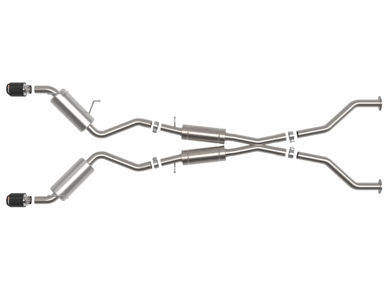 aFe Takeda Cat-Back Exhaust System Nissan 370Z 09-20 V6-3.7L- Carbon Tip - 49-36139-C