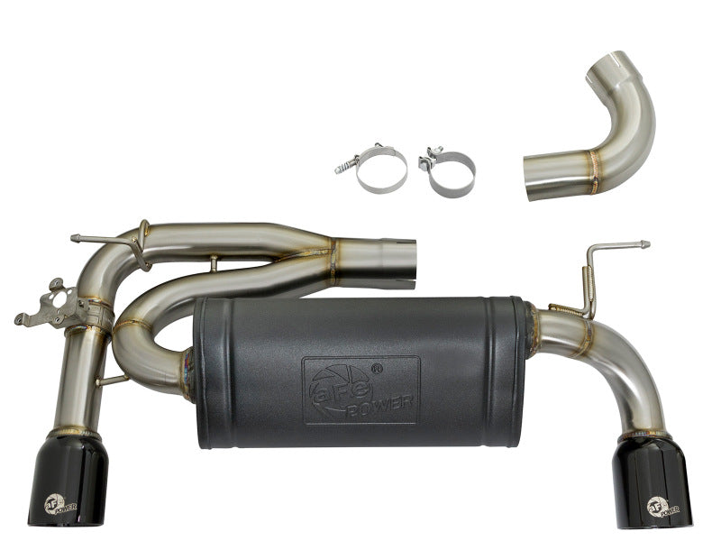 aFe MACHForce XP Exhausts Axle-Back 12-15 BMW 335i 3.0T (SS w/Black Tips) - 49-36336-B