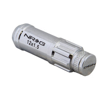 Load image into Gallery viewer, NRG 700 Series M12 X 1.5 Steel Lug Nut w/Dust Cap Cover Set 21 Pc w/Locks &amp; Lock Socket - Silver - LN-LS700SL-21