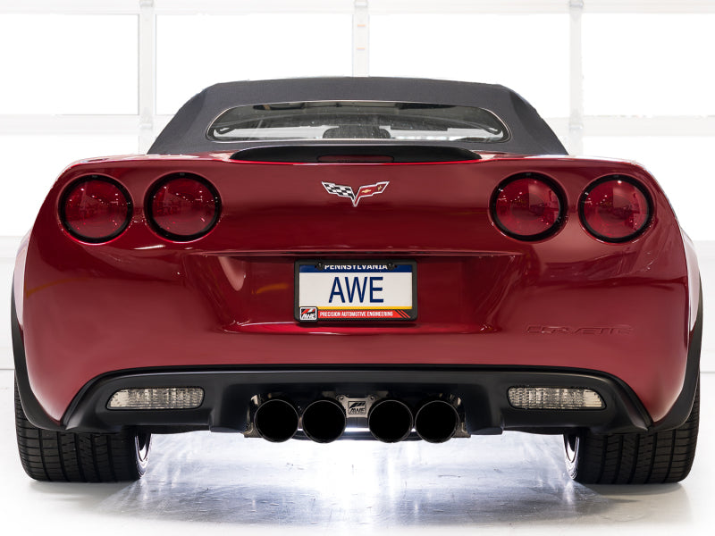 AWE Tuning 09-13 Chevrolet Corvette 6.2L Touring Edition Axle-Back Exhaust w/ Diamond Black Tips - 3015-43662