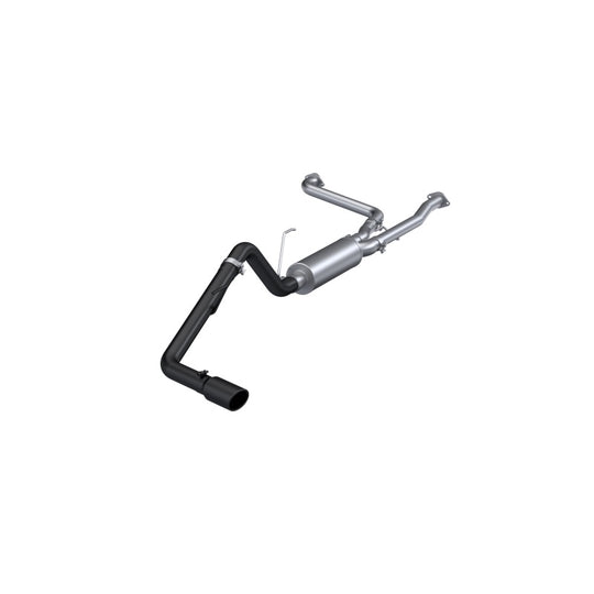 MBRP 22-23 Nissan Frontier 3.8L 3in Tip 3in Cat Back Single Side Exit Street Profile - Black Coated - S5407BLK