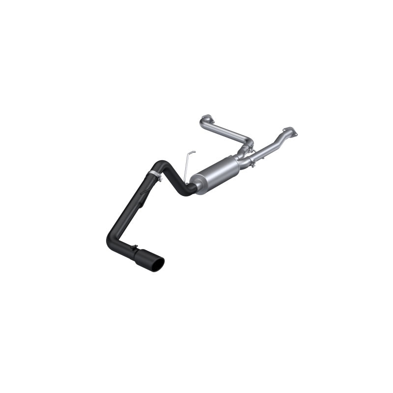 MBRP 22-23 Nissan Frontier 3.8L 3in Tip 3in Cat Back Single Side Exit Street Profile - Black Coated - S5407BLK