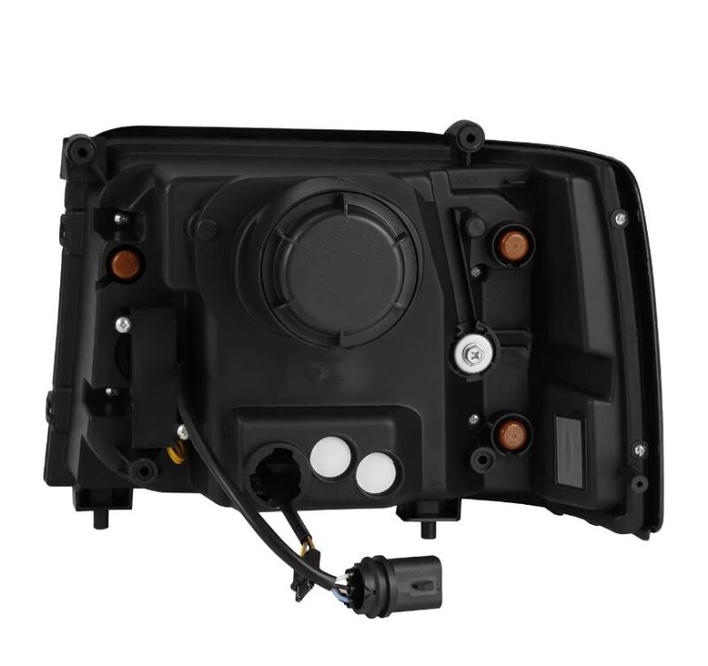 AlphaRex 92-96 Ford F-Series/Bronco LUXX-Series Proj Headlights Blk w/Actv Light SeqSig & SBDRL - 880268