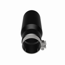 Load image into Gallery viewer, MagnaFlow Tip Stainless Black Coated Single Wall Round Single Outlet 5in Dia 3.5in Inlet 14.5in L - 35237