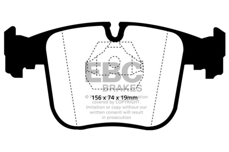 EBC 91-93 BMW 850 5.0 Greenstuff Front Brake Pads - DP2870
