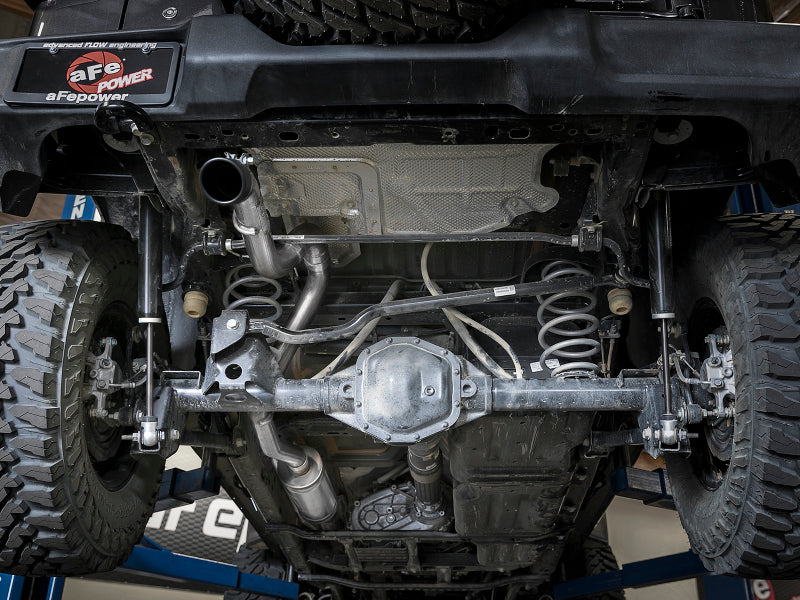 aFe MACH Force-Xp 2.5in 409SS Catback High-Tuck Exhaust 18-21 Jeep (JL) 3.6L 4-Door - Black Tip - 49-48065-1B
