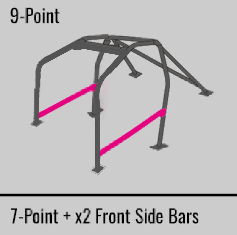 Cusco Steel Roll Cage 9 Point 2 Passenger Through Dash 2015 Subaru WRX / STI - 6A1 290 W9