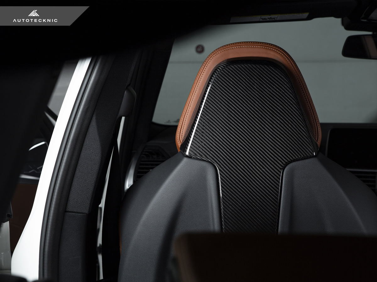AutoTecknic Dry Carbon Seat Back Cover Set - BMW F97 X3M | F98 X4M
