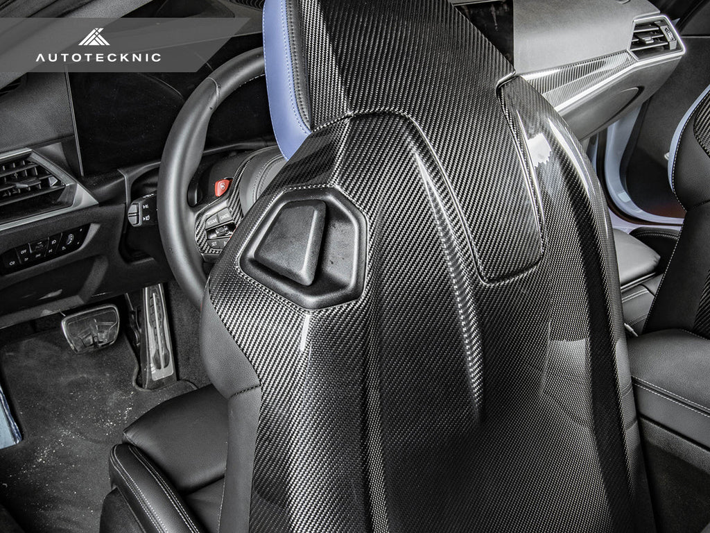 AutoTecknic Dry Carbon Full Seat Back Cover Set - BMW G42 M240I