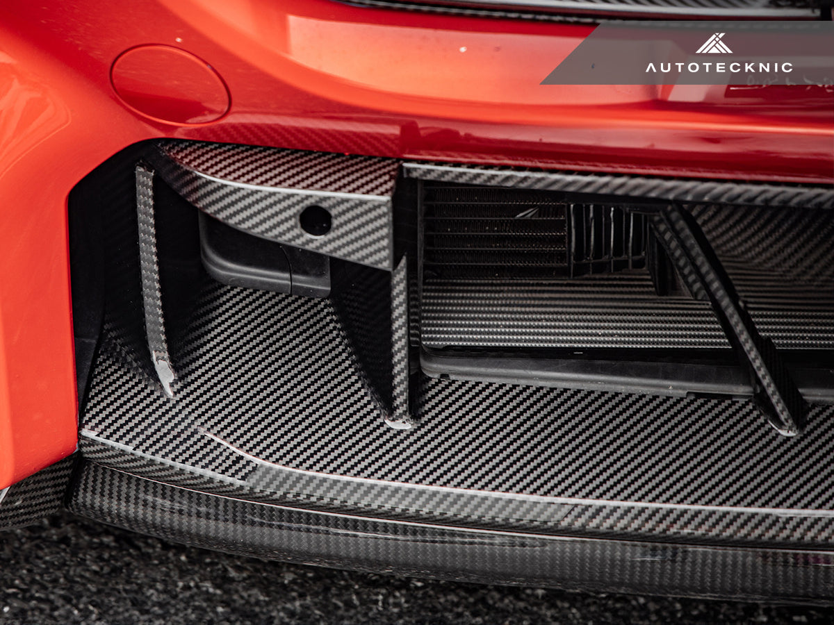 AutoTecknic Dry Carbon OEM-Spec Center Bumper Trim - BMW G87 M2