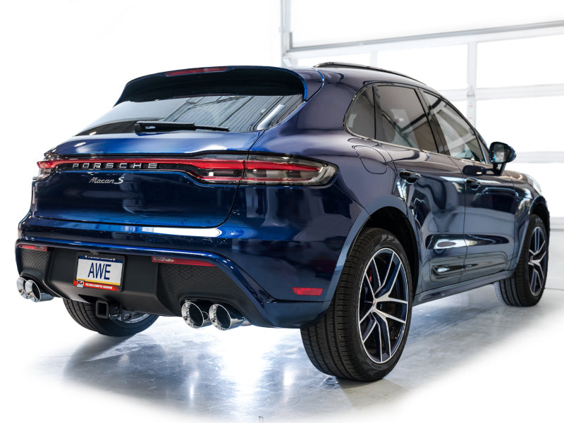 AWE Tuning 2022+ Porsche Macan 2.9TT Touring Edition Cat-Back Exhaust w/ Chrome Silver Tips - 3015-42952