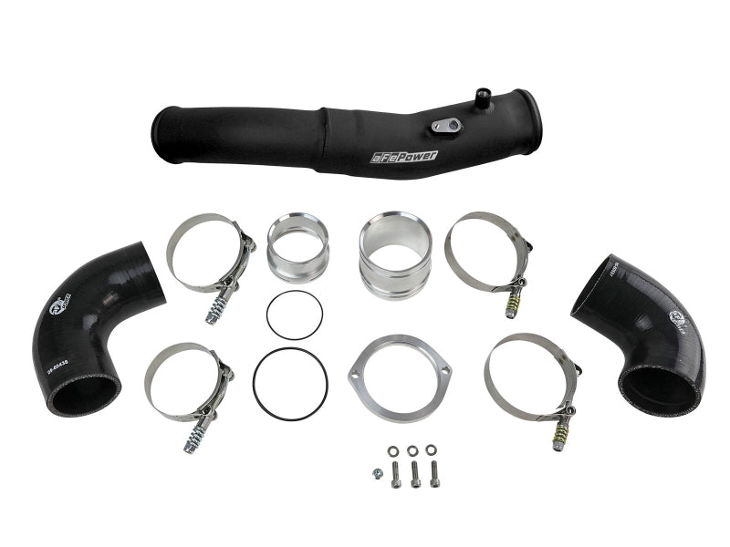 aFe BladeRunner 2.5-3in Hot Side Charge Pipe Black 20-21 BMW Z4 M40i (G29) L6-3.0L (t) B58 - 46-20408-B