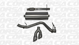 Corsa 14-19 GMC Sierra/Chevy Silv 1500 Reg. Cab/Long Bed 5.3L V8 Polished  Single Side CB Exhaust - 14872