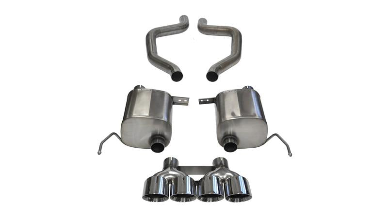 Corsa 17-19 Chevy Corvette Z06 (Grand Sport Only) 3in Axle Back Xtreme Exhaust Pol Quad 4.5in Tip - 14766