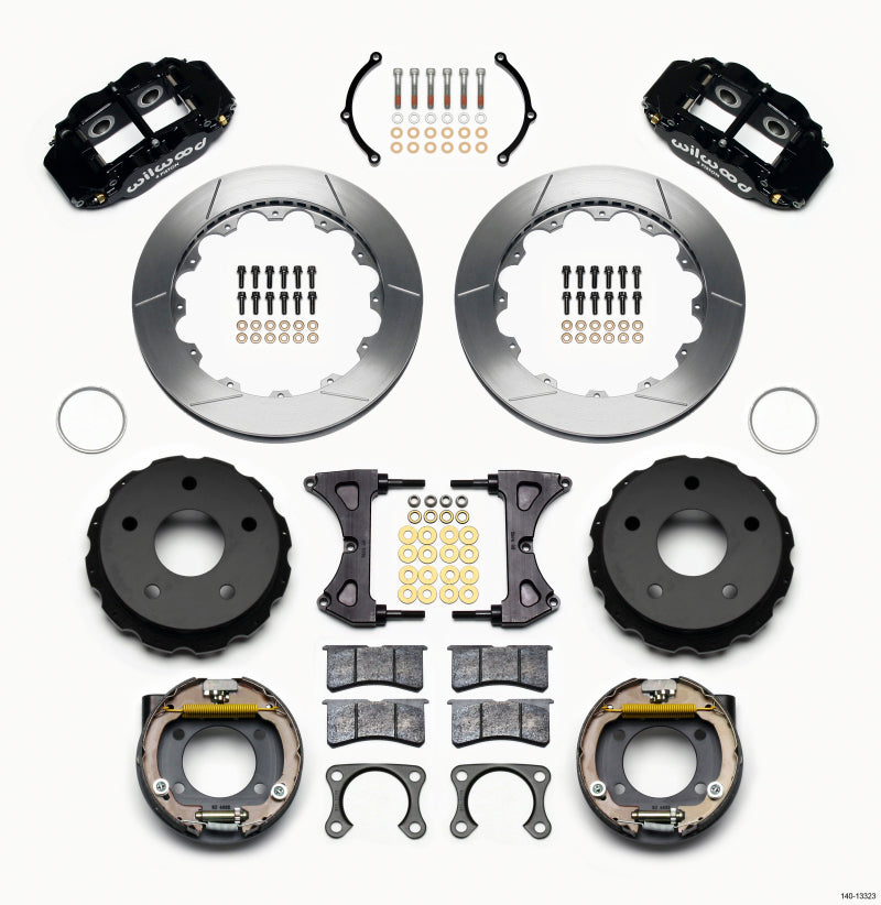 Wilwood Narrow Superlite 4R Rear P-Brk Kit 12.88in Big Ford 2.36in Off Bronco 5 x 5.50 - 140-13323