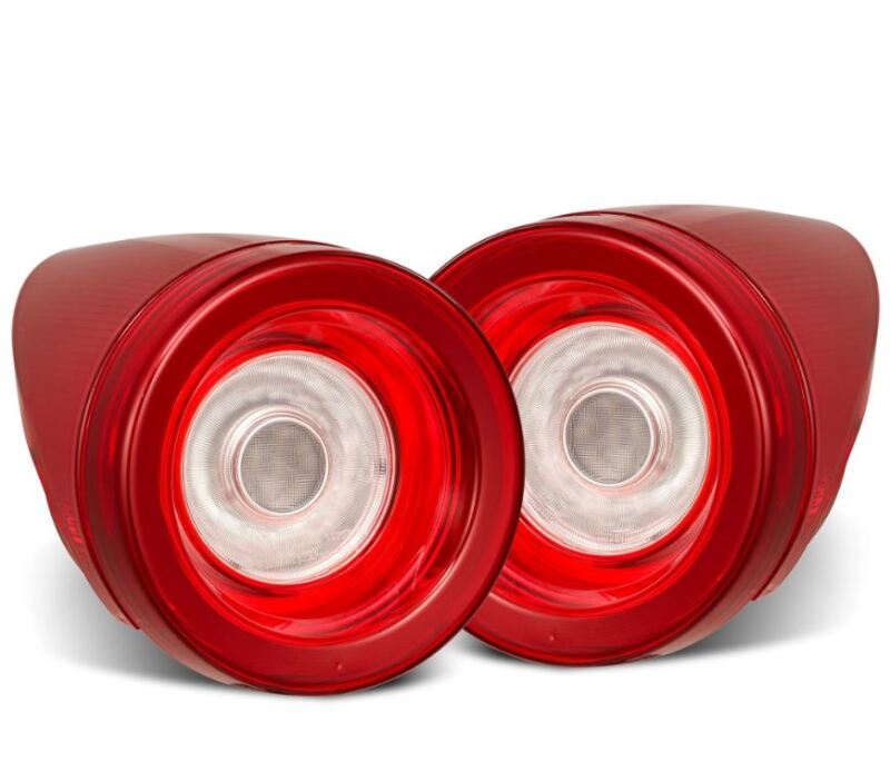 AlphaRex 10-15 Ferrari 458 NOVA-Series Prismatic LED Tail Lights Red Clear - 668002