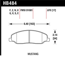 Load image into Gallery viewer, Hawk 05-10 Ford Mustang GT &amp; V6 / 07-08 Shelby GT HP+ Street Front Brake Pads - HB484N.670