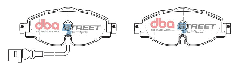 DBA 14-17 Volkswagen GTI Mk7 (w/Perf Pkg 340mm Front Rotor) Street Series Front Brake Pads - DB2383SS