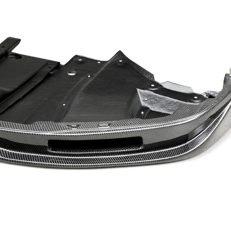 Seibon 12-13 Nissan GTR R35 VS-Style Carbon FIber Front Lip - FL1213NSGTR-VS