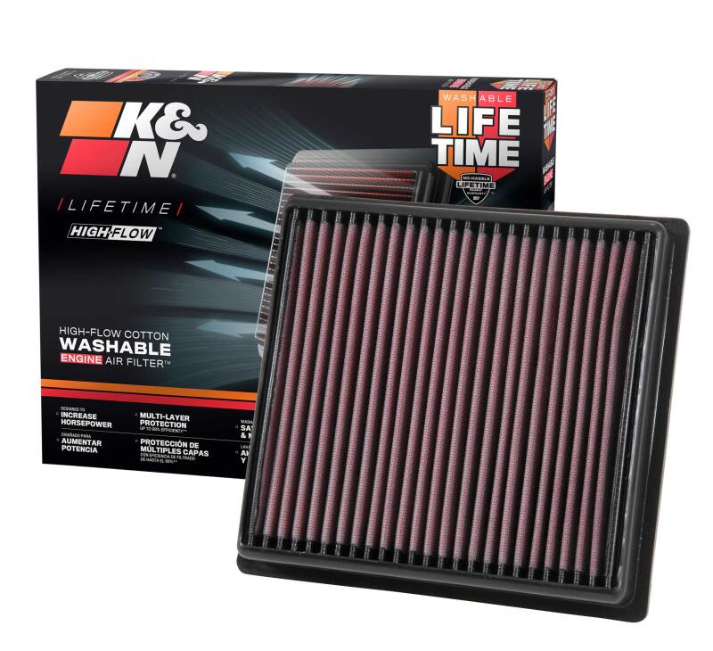 K&N 2017 Subaru Impreza L4-2.0L F/I Drop In Replacement Air Filter - 33-5064