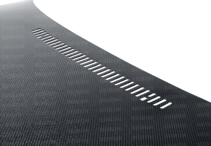 Seibon 02-05 BMW 3 Series 4dr E46 (Manuf Date 7/02-7/06 Models Only) OEM-Style Carbon Fiber Hood - HD0205BMWE464D-OE