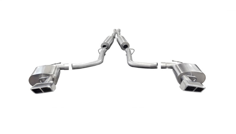 Corsa 2014-2014 Dodge Challenger SRT-8 6.4L V8 Auto Polished Xtreme Cat-Back Exhaust - 14427
