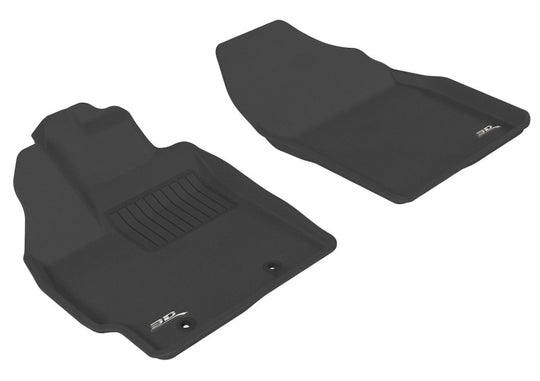 3D MAXpider 2012-2017 Toyota Prius/Prius V Kagu 1st Row Floormat - Black - L1TY09211509