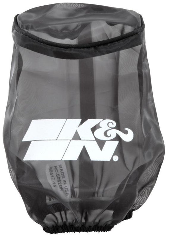 K&N 4.5in Base ID x 3.5in Top ID x 6in H - Black - Round Tapered - Drycharger Air Filter Wrap - RC-5062DK