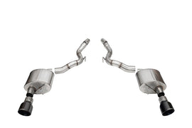 Corsa 2024+ Ford Mustang GT Sport Axle-Back Dual Rear Exit with 4.5in Black PVD Pro-Series Tips - 21272BLK