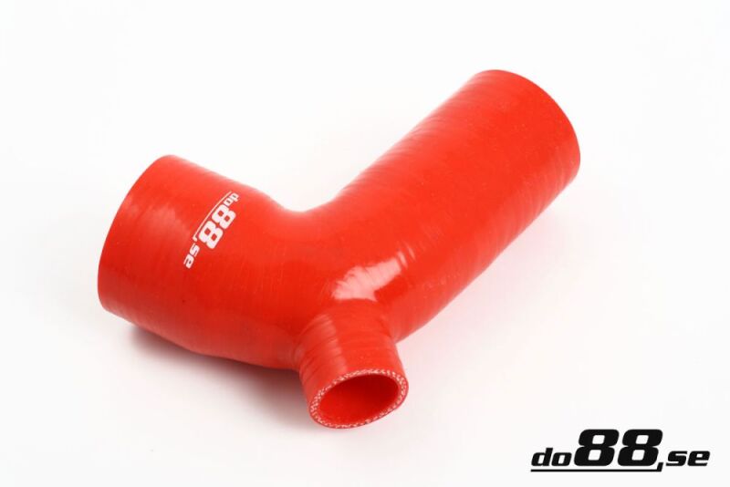 do88 Volvo 850/S70/V70 Intercooler Outlet Hose w/25mm BOV Connection Red - DO88-KIT40R