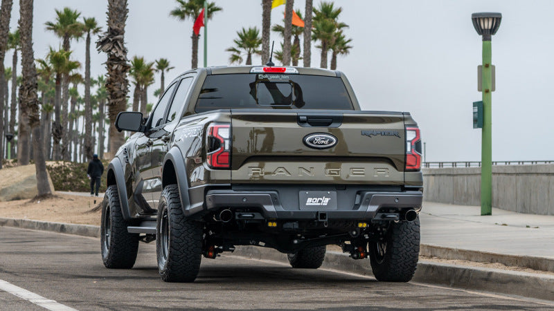 Borla 24-25 Ford Ranger Raptor 2.75in Tailpipe Kit 4in Tip - Brawler Ceramic Black - 60743BC