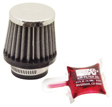 Load image into Gallery viewer, K&amp;N Universal Chrome Filter 1 3/8 inch FLG / 2 1/2 inch Base / 2 inch Top / 2 1/4 inch Height - RC-0790