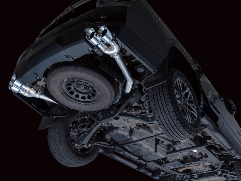 AWE Tuning 2021+ GMC Suburban/Yukon XL 5.3L 0FG Split Rear Exit Catback - Quad Chrome Silver Tips - 3015-42007