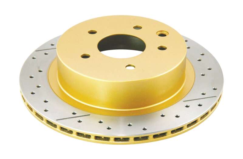 DBA 03-24 Infiniti G35 Standard Brakes Rear Street Series Drilled & Slotted Rotor w/Gold Hat - DBA574X