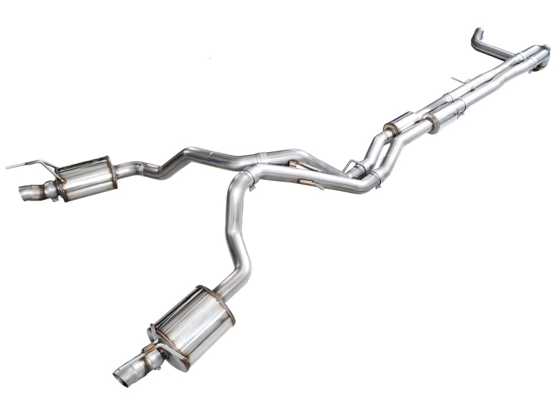 AWE Tuning 2021+ Cadillac Escalade 6.2L ESV 0FG Dual Exit Exhaust System (Reuses OE Tips) - 3015-31222