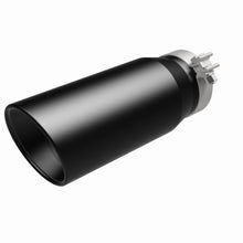 Load image into Gallery viewer, MagnaFlow Tip Stainless Black Coated Single Double Round Single Outlet 5in Dia 4in Inlet 13in L - 35240