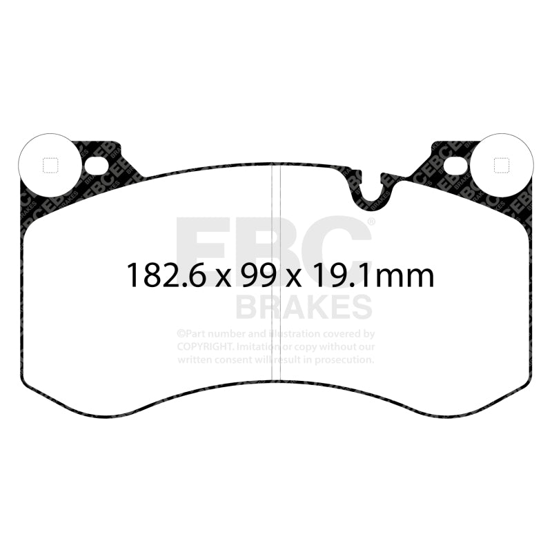 EBC Racing 2021+ BMW M3/M4 / 2023+ BMW M2 (G80/G82/G87) w/Cast Iron Rotor RP-1 Race Front Brake Pads - DP82454RP1