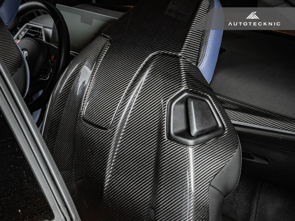 AutoTecknic Dry Carbon Full Seat Back Cover Set - BMW G82/ G83 M4