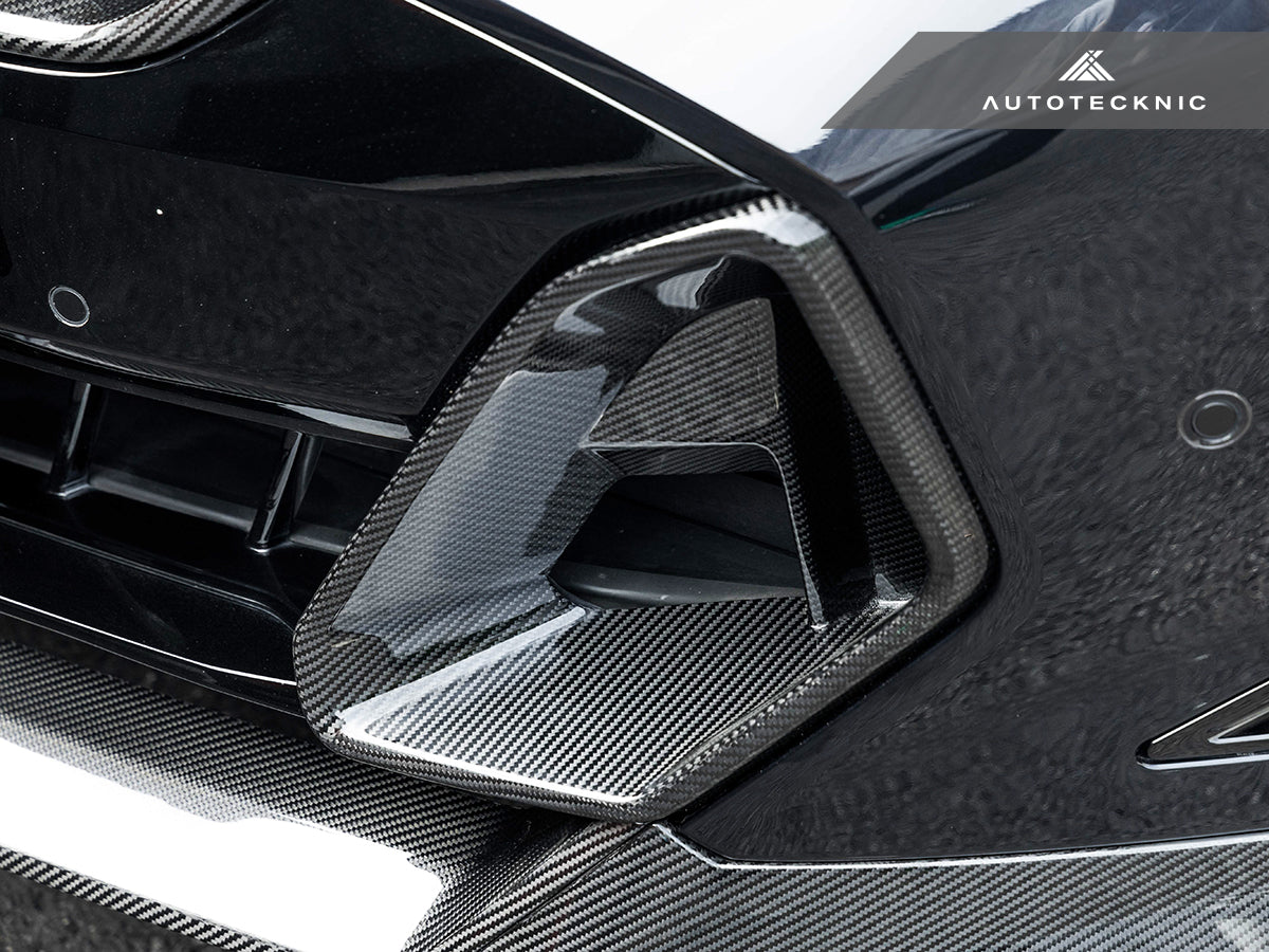 AutoTecknic Carbon Fiber Front Bumper Air Vent Set - BMW G06 X6 M-Sport LCI