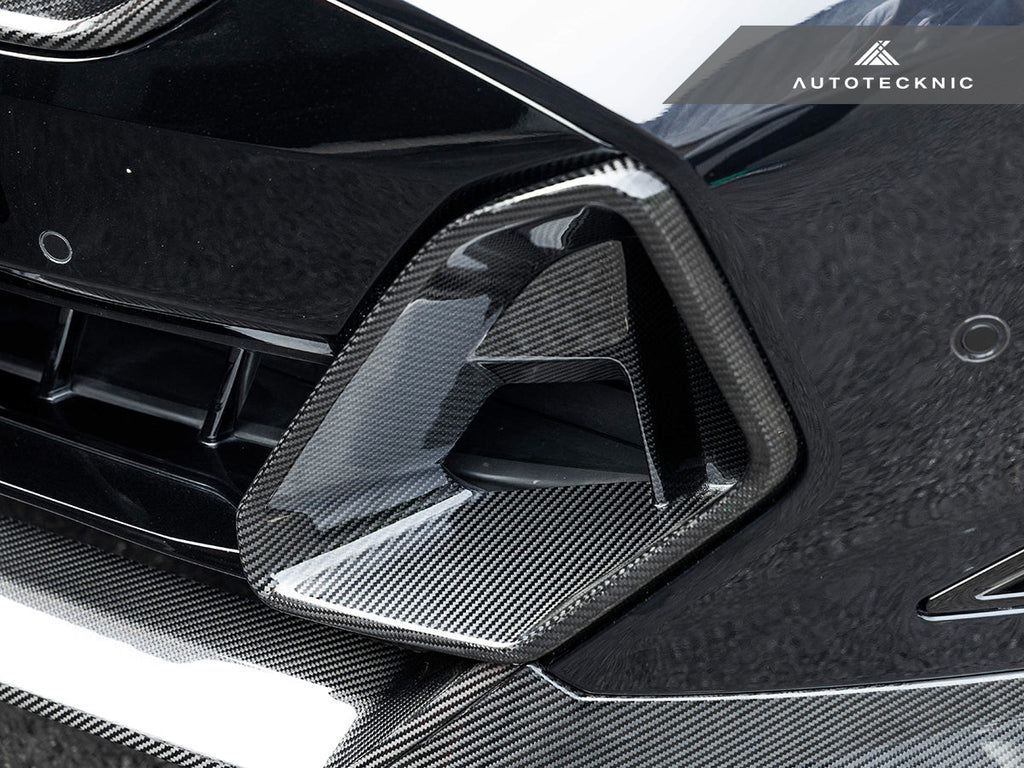 AutoTecknic Carbon Fiber Front Bumper Air Vent Set - BMW G06 X6 M-Sport LCI