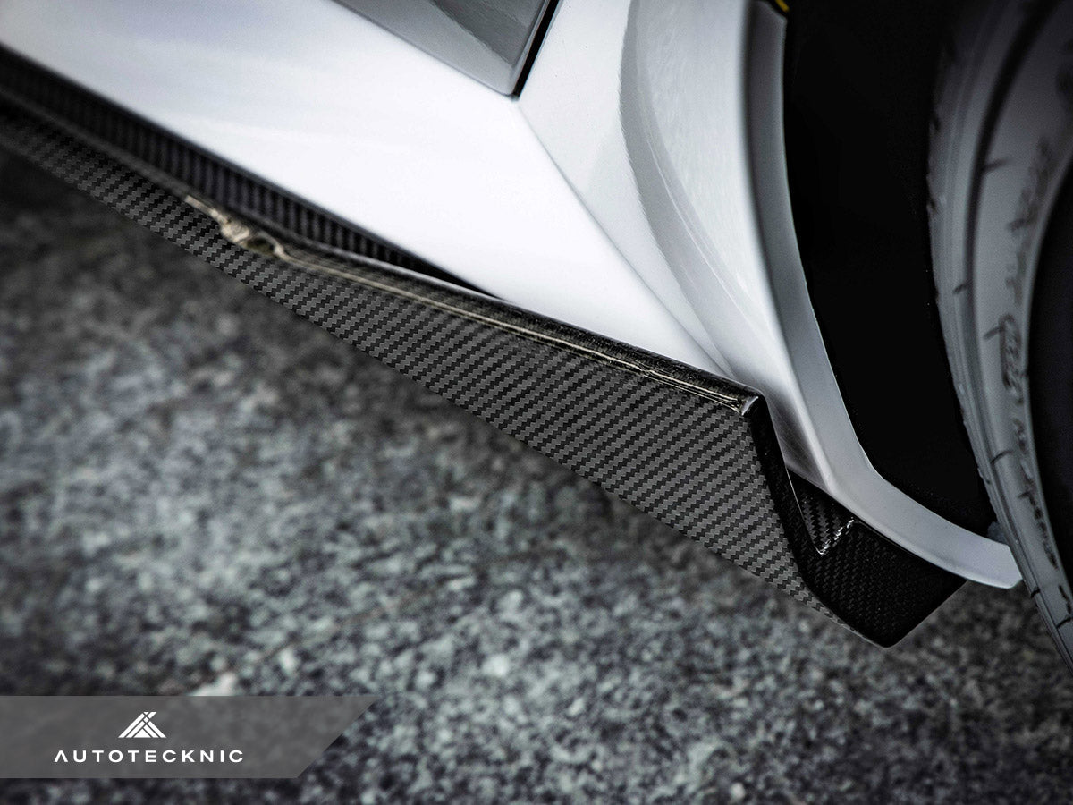 AutoTecknic Dry Carbon Fiber Side Skirt Extension Set - BMW G90/ G99 M5